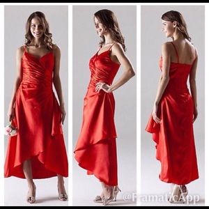 Silver spaghetti strap silk dress